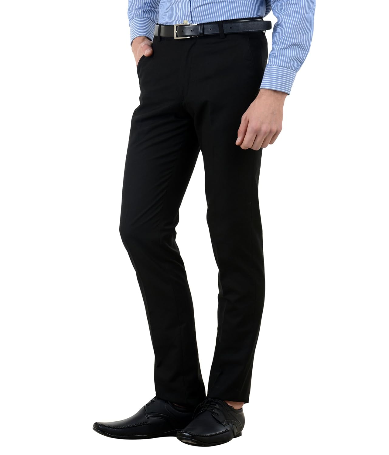 american-elm poly cotton slim fit formal trouser for men