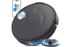 Enboya Robot Vacuum and Mop,LiDAR Navigation Smart Mapping Robotic Vacuum Cleaner with 9000Pa Max Suction，200 Min Runtime，Auto Recharge，Customized Cleaning，Perfect for Pet Hair, Carpet, Hard Floor