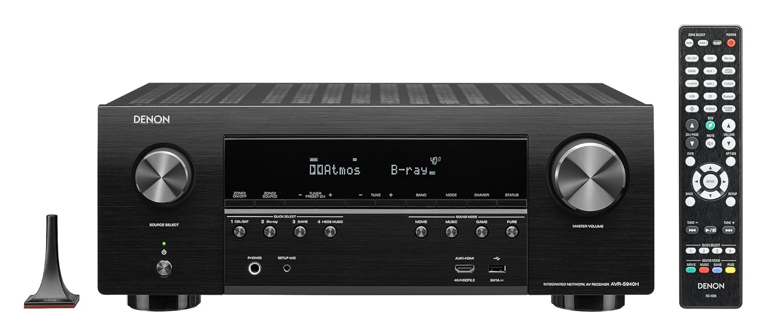 Denon AV Receivers Audio & Video Component Receiver, Black (AVRS940H)