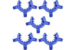 Marvexi 5Pcs Plastic Keck Clip 14mm Joint Clips Keck Clips Ground Glass Joint Standard Conical Interface Clip for Glass（Blue）