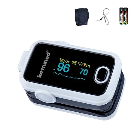 Kernmed OLED Finger Pulsoximeter A310 weiss + Alarm + Pulston Oxymeter