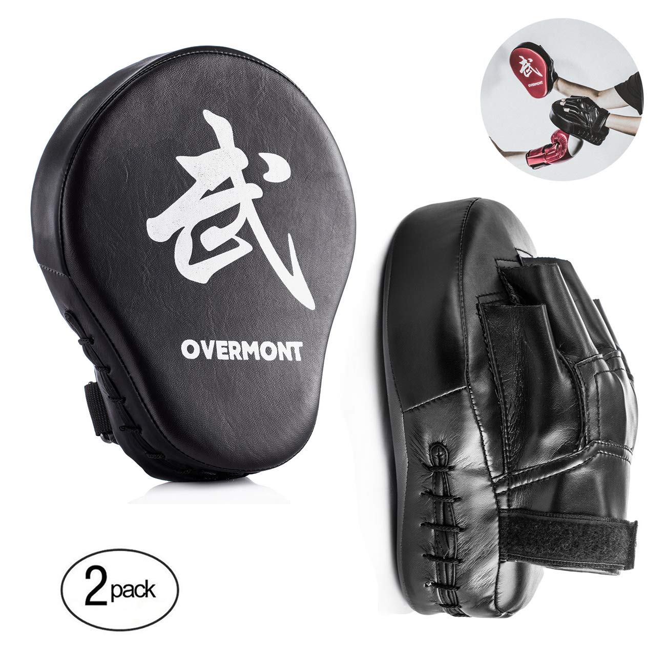 Overmont 2PCS Curved Punch Mitts Punching Mitts Boxing Pads Boxing