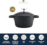 MasterClass Casserole Dish with Lid 16 cm Cast Aluminium Induction Oven Safe view 2