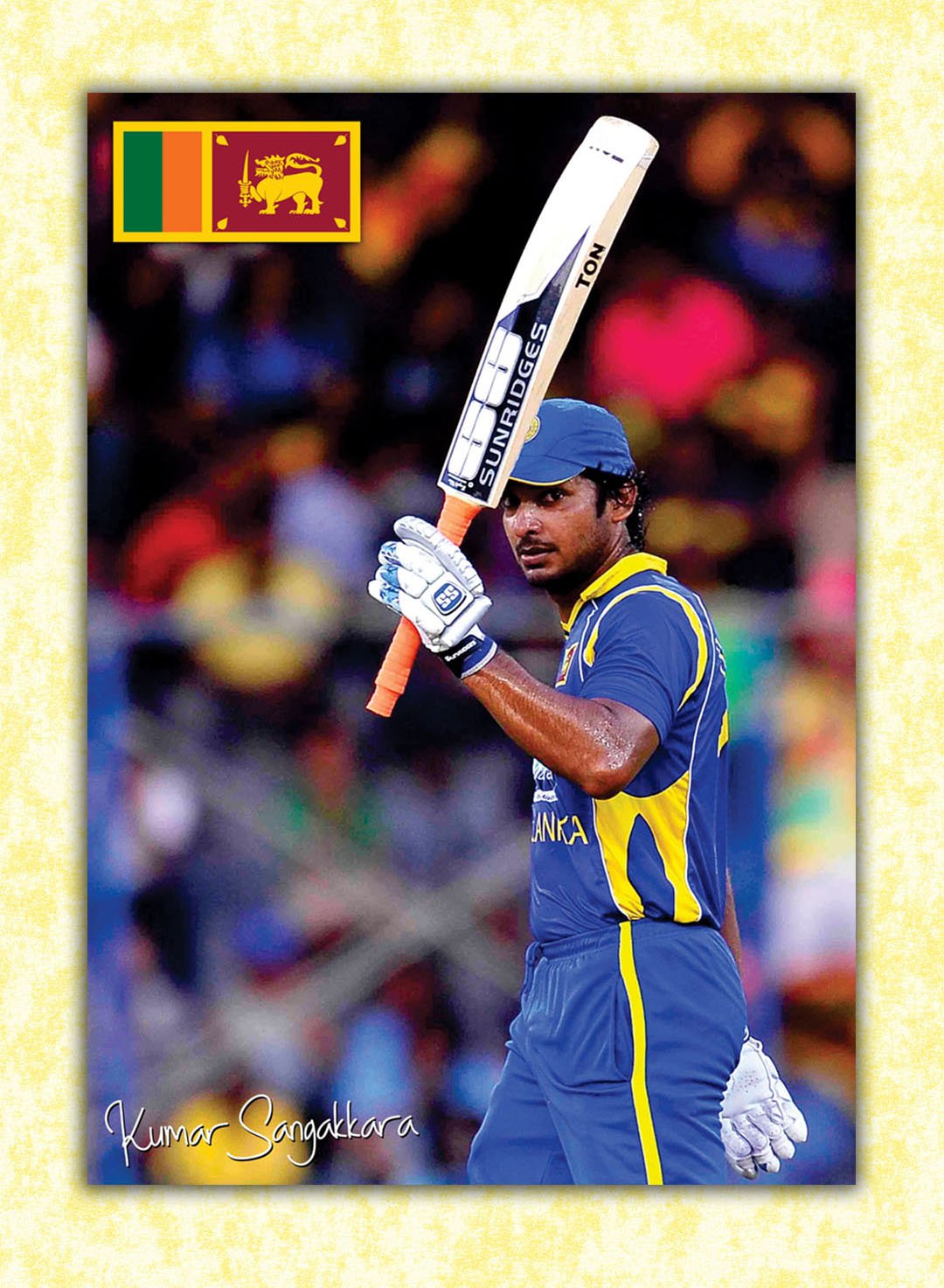 Tamatina Cricket Poster Kumar Sangakkara The Legend Of