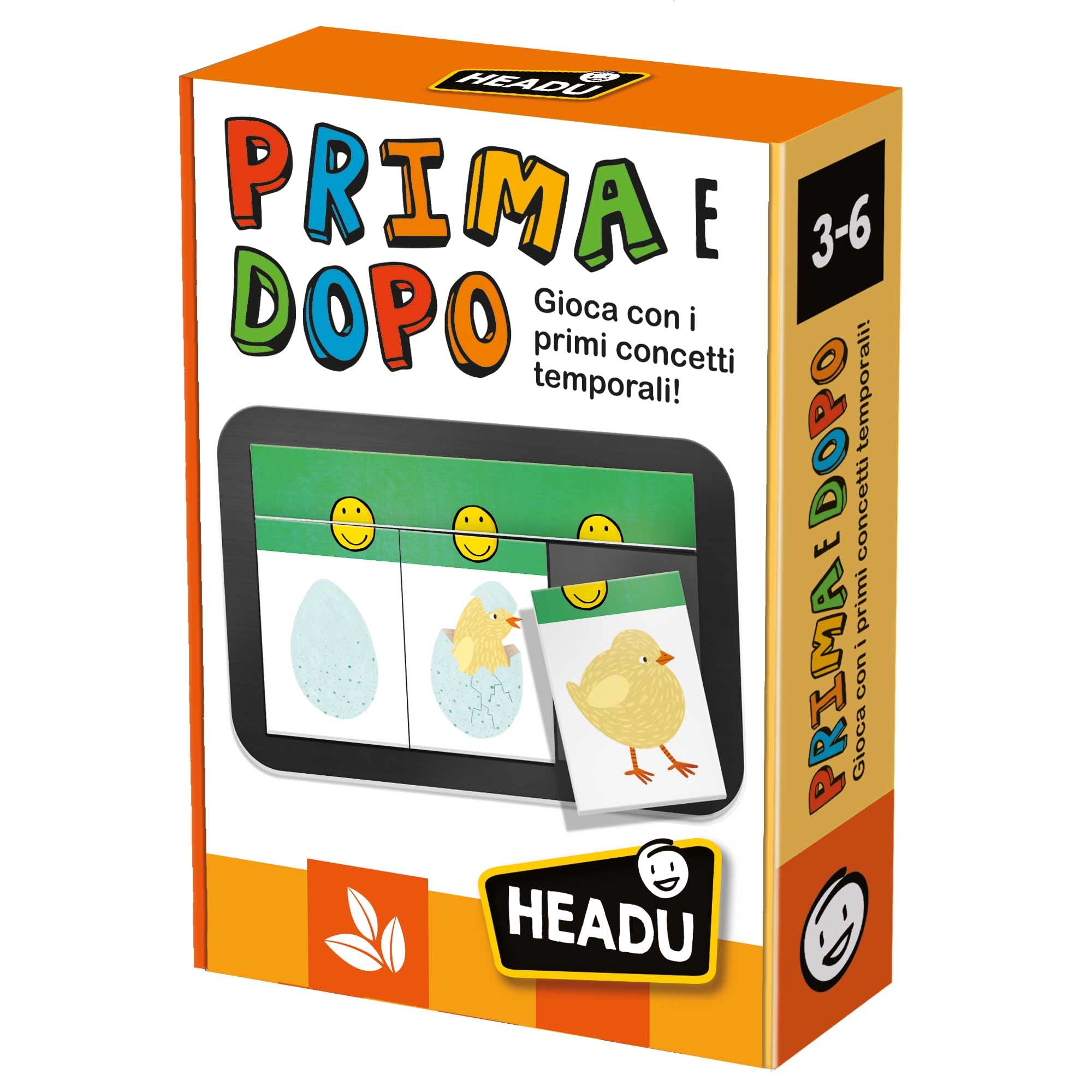 Headu Before And After Play With The First Time Concepts It25442 Educational Game For Children 3-6 Years Made In Italy