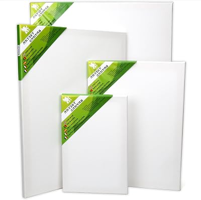 H&S Set of 4 Artist Blank Canvas Boards 20x30 to 50x60 cm A1 A2