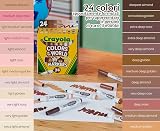 Crayola Colours of the World Washable Markers Pack of 24 Assorted Skin Tones view 2