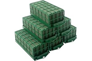 CFKJ [ 6 Pack] Floral Foam Cage Flower Holder with Floral Foam for Fresh and Artificial Flower Arrangement