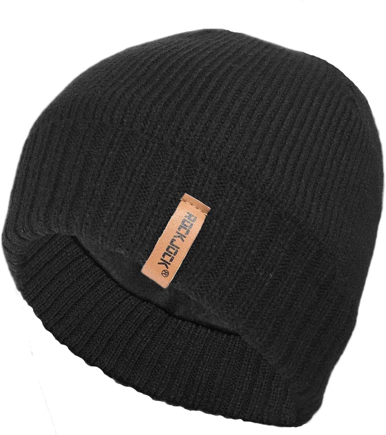 RockJock STORMACTIVE Mens Waterproof Windproof Classic Warm Beanie Hat Black
