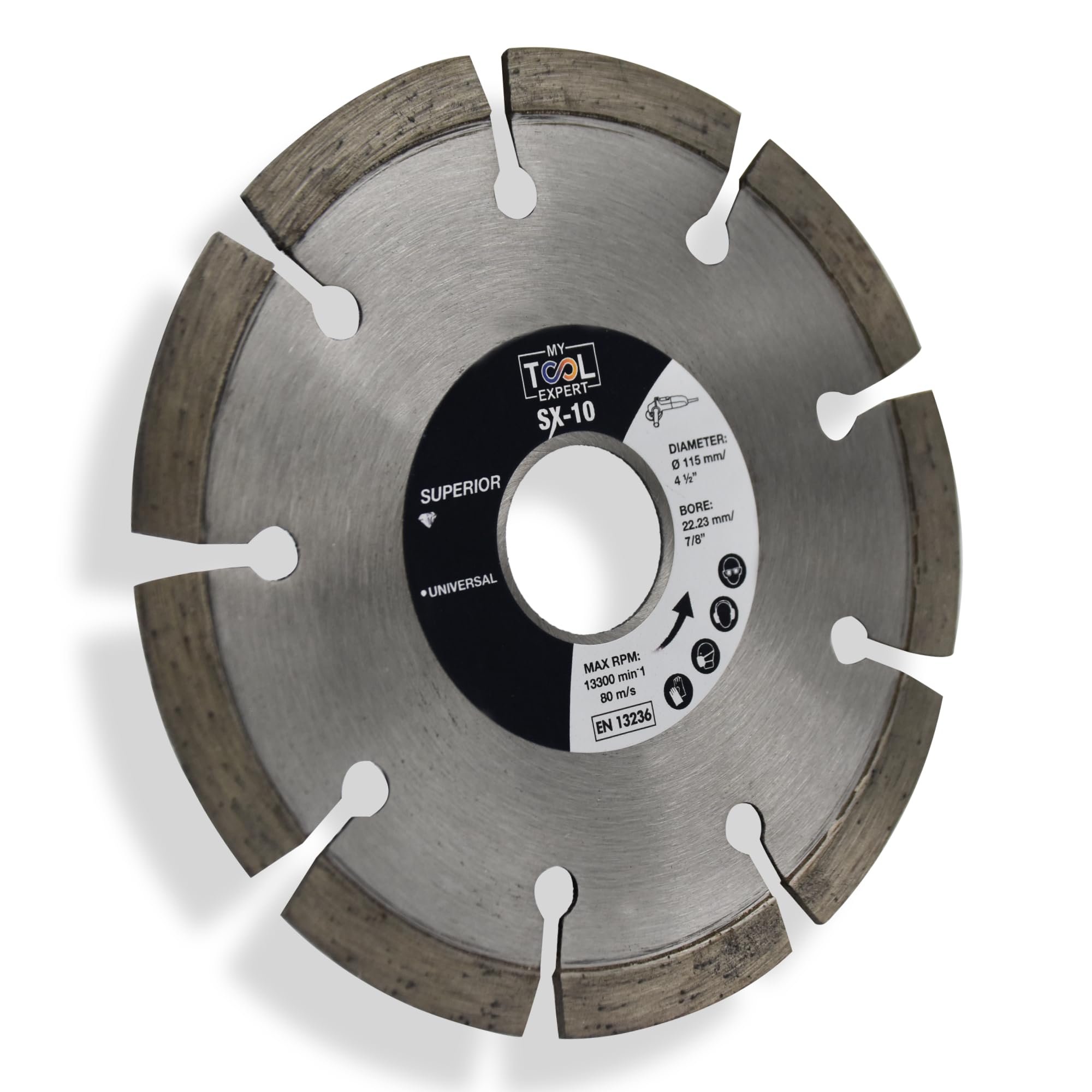115mm Diamond Cutting Discs for Angle Grinder, SX-10 Superior Diamond Cutting Blade For Masonry, Concrete, Paving Slabs, Bricks