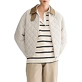 Orolay Women's Quilted Lightweight Puffer Jacket Zip Up Cropped Padded Coat Casual Outerwear with Pockets