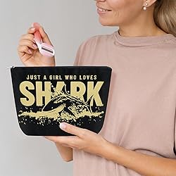Sugchairo Shark Gifts For Women Small Makeup Bag