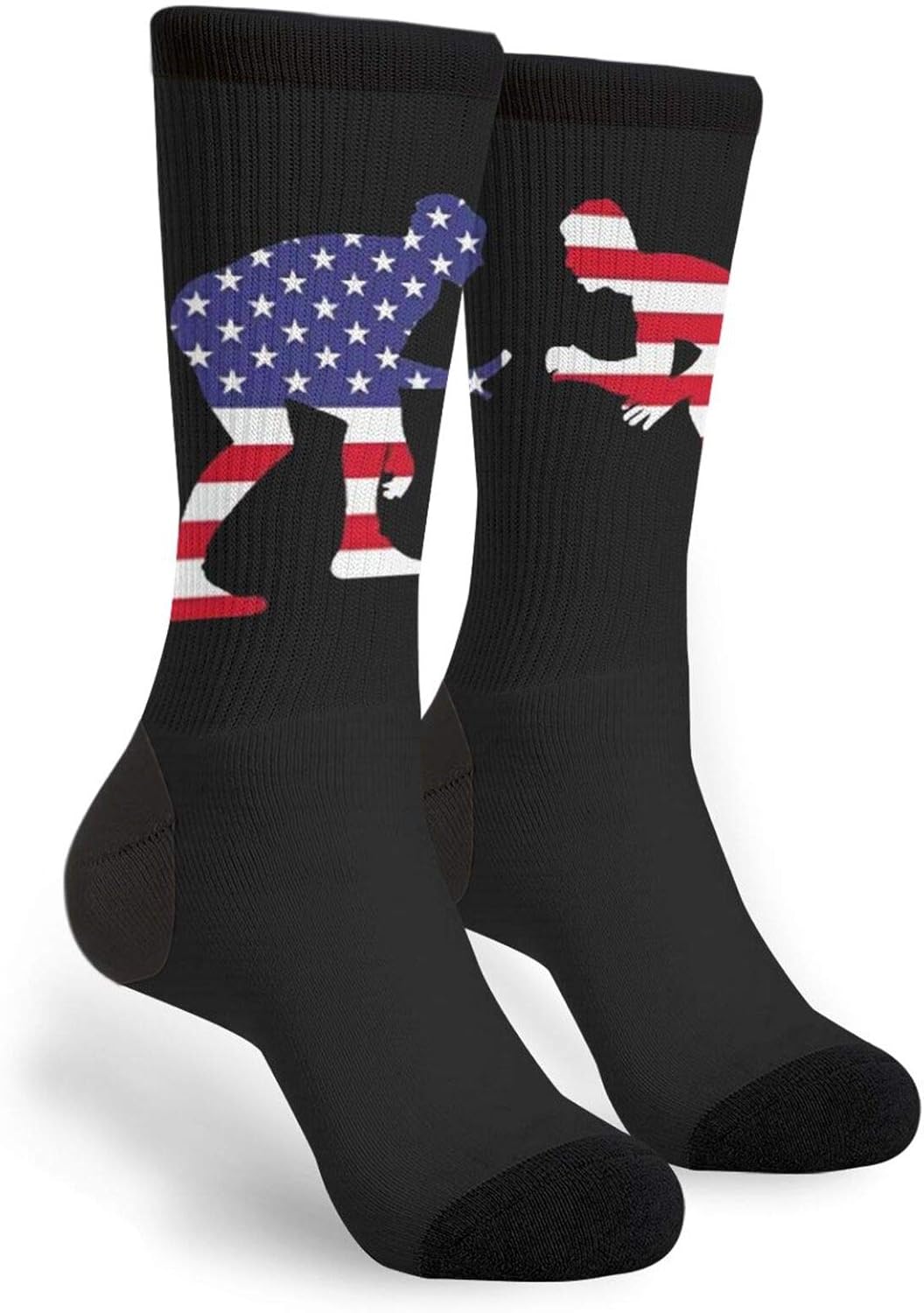 American Wrestling Casual Cool 3d Printed Novelty Graphic Crew Tube