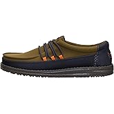 HEYDUDE Men's Wally Guard Slip-On Loafers | Water Repellent Casual Shoes for Men | Easy-On Travel Ready Footwear