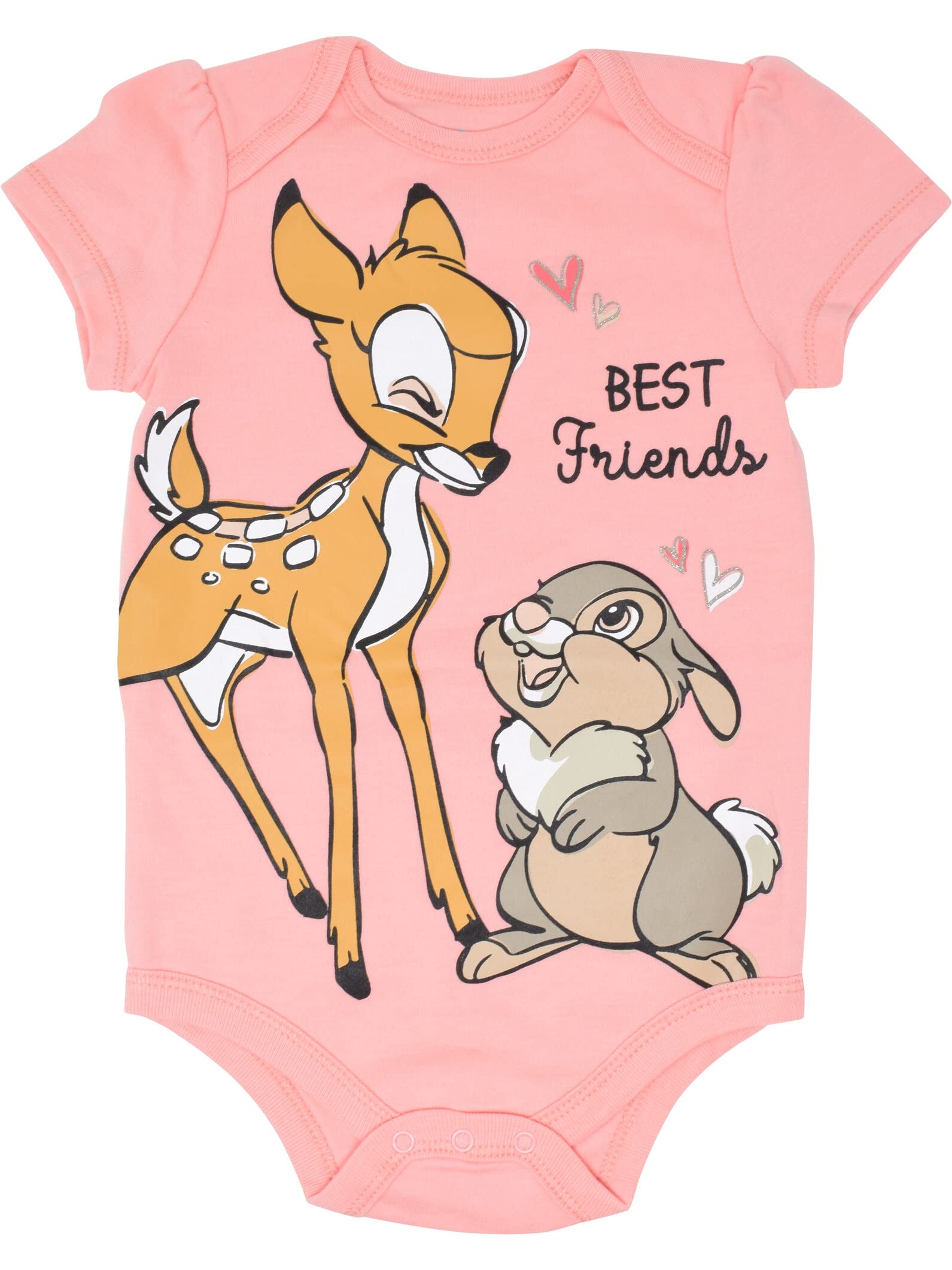 Disney Classics The Aristocats Lion King Winnie the Pooh Pixar Toy Story Baby Girls 5 Pack Bodysuits Newborn to Infant