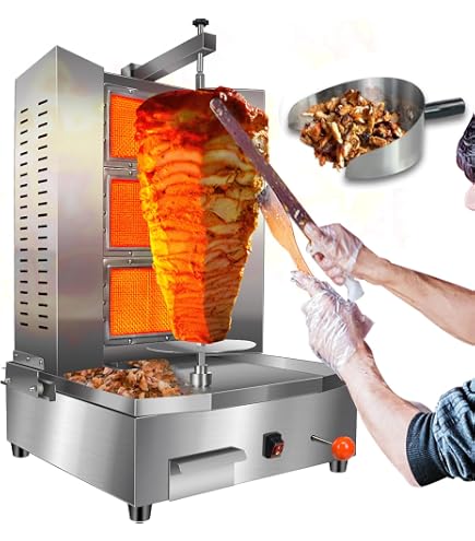 Amazon.com : XGN Shawarma Machine 3 Burners Kebab Grill Vertical