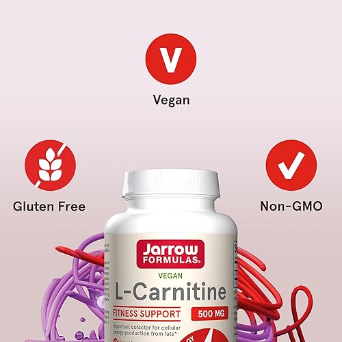 jarrow formulas l carnitine 500 L-Carnitine, 500 mg Veggie Capsules main image 0