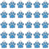 DICOSMETIC Puppy Prints Charms Alloy Dog Paw Print Charm Blue Black Animal Footprint Charms Glitter Bear Paw Charm for DIY Jewelry Making Necklace Bracelet Earring
