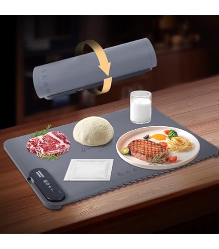 thumbnail image 2 of Electric Food Warming Mat - 6 Temperature Settings, Waterproof & Dishwasher Safe Heating Tray For Parties 2 of 10