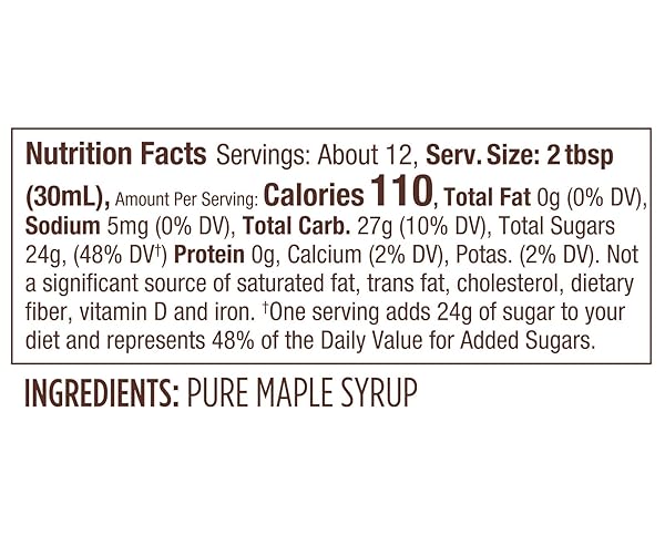 BUTTERNUT MOUNTAIN FARM PURE MAPLE SYRUP GRADE A AMBER RICH PET BOTTLE, 12 FL OZ