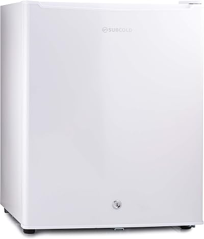 Subcold Eco75 Mini Fridge White 74L Table-Top 0-8C Lock Key