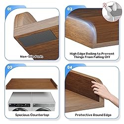 Corbyles 1-Tier Washer Dryer Countertop with