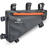 Orange Mud Waterproof Bike Frame Bag TPU Triangle Storage Bag | Front or rear frame mounting, welded TPU, YKK zippers, storage for gear snacks tools phone