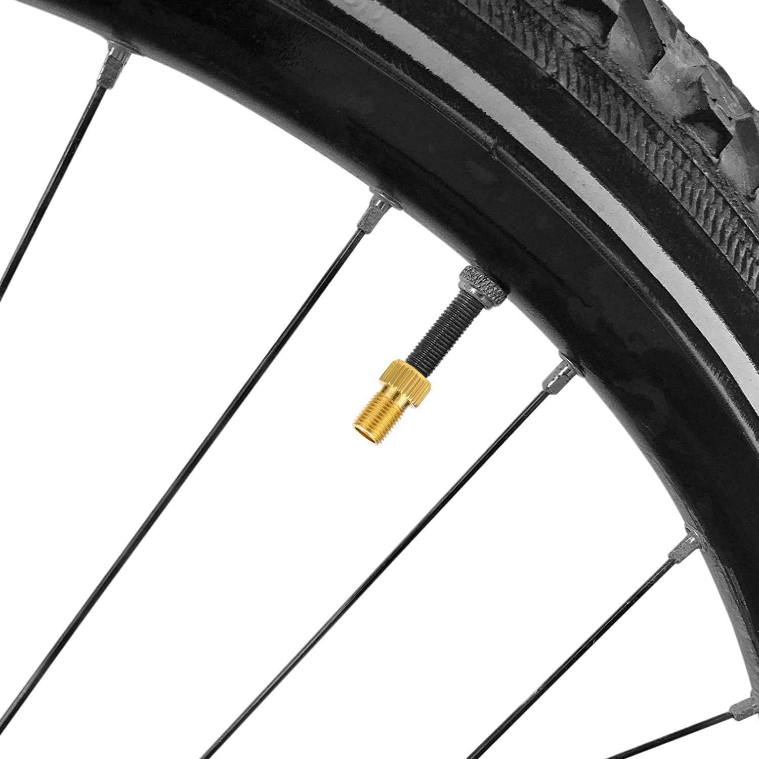 ABTOLS Premium Brass Presta and Schrader Valve Adapter, Bike Tire Valve Adapters, Ball Pump Needle, Adapters Kit as Inflation Devices and Accessories fit for Standard Pump or Air Compressor : Sports & Outdoors