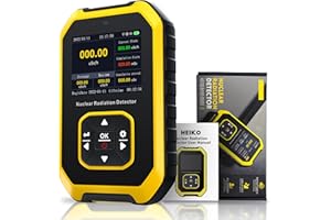 HEIKO Geiger Counter Nuclear Radiation Detector, Radiation Dosimeter with 3In LCD Display, Portable Handheld Beta Gamma X-ray Rechargeable Radiation Detection Monitor Meter