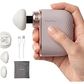 SEIGA Mini Massage Gun, Deep Tissue Percussion Massager, 0.4 lb, Portable | Up to 4-Hour Runtime,Quiet(42 dB),Pressure-Responsive,3 Massage Heads,5 Speed Dual-Mode,Storage Bag,Back and Neck Massage