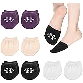 Zelphvt 8 Pairs Toe Sock Half Socks for Women Non-slip Toe Topper Sock Seamless Invisible No Show Liner Half Socks
