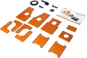 FoxAlien Upgrade Aluminum Plate Kit for Masuter Pro CNC Router NEMA 23 Stepper Motor