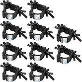 GBGS 10 Pack Black Truss Clamps,Aluminum Alloy DJ Light Clamp,Fits O.D. 2 Inch Truss for Stage Lighting Projector Par Lights,Max Load 220lb,TUV Certificated ID:1111246880