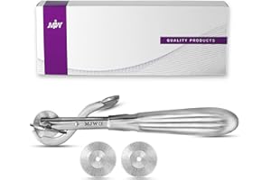 MJW Finger Ring Cutter with 2 Replacement Blades - Stainless Steel Emergency Jewelry Cutting Tool Ideal First Aid instrument, EMT Ring Remover Tool with Finger Protection