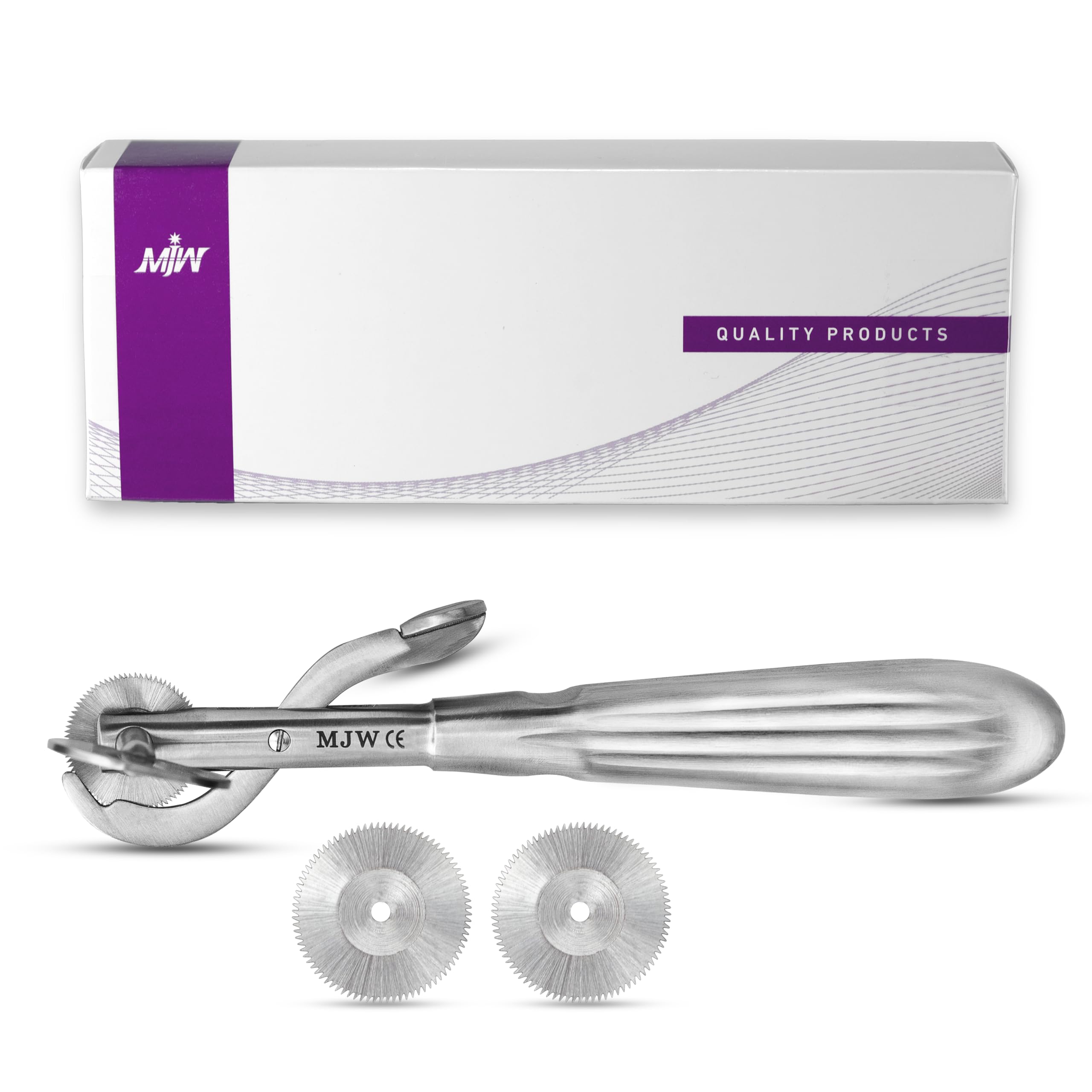 Photo 1 of MJW Finger Ring Cutter with 2 Replacement Blades - Stainless Steel Emergency Jewelry Cutting Tool Ideal First Aid instrument, EMT Ring Remover Tool with Finger Protection