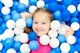 Straame Playballs Small Colourful Plastic Balls 200 Pack Blue White view 5
