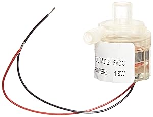 Lightobject EWP-2502HT6V High Temperature(100°C) Mini DC6V Water Pump, Food Grade, Sous Vide, 15 GPH