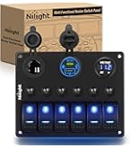 PANNELLO DI CONTROLLO LED 8 marce interruttore quadro DC 12V/24V