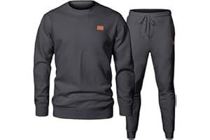 JMIERR Men's 2 Piece Outfits Knit Jacquard Pullover Sweatshirt Tracksuit & Joggers Sweatpants Sweatsuit Sets with Pockets