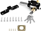 Concise Home 50mm Double Long Throw Gate Lock with 5 Keys Garden Locking view 3