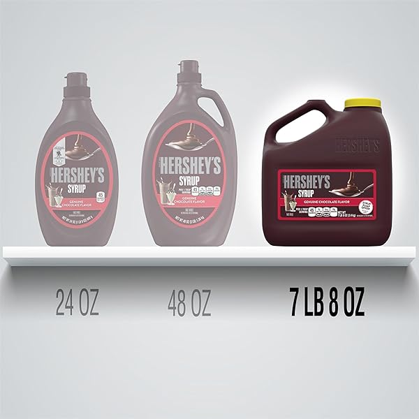 HERSHEY’S CHOCOLATE FLAVORED SYRUP BULK JUG, 7.5LBS