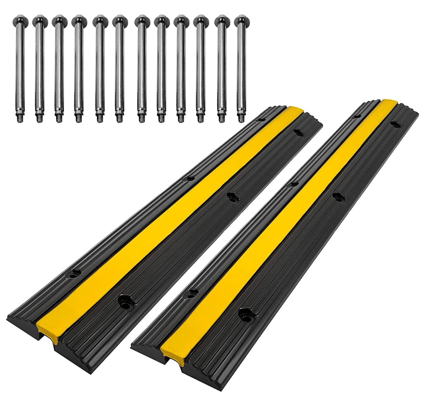 Spike Ramps Mua Scinotec Rubber Speed Bumps 2 Pack of 1 Channel 6600Lbs Load ...