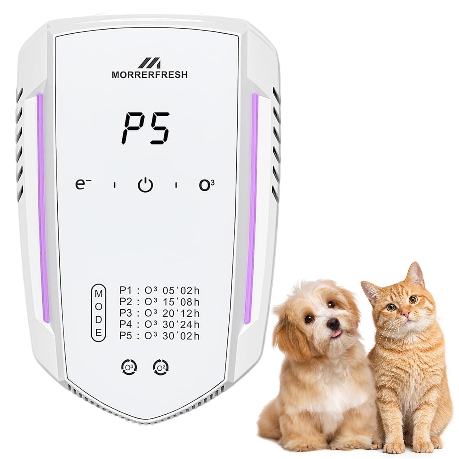 Photo 1 of *FACTORY SEALED* Morrerfresh Ozone Odor Eliminator for Strong Odor 99% Cat Litter Deodorizer Dog Poof Odor Removal Air Ionizers for Home Portable Air Purifier for Pets Toilet Wardrobe Shoe Garage Room Cabinet White