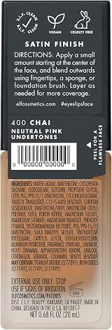 e.l.f. Flawless Finish Foundation Medium Coverage Chai 0.68 oz view 5