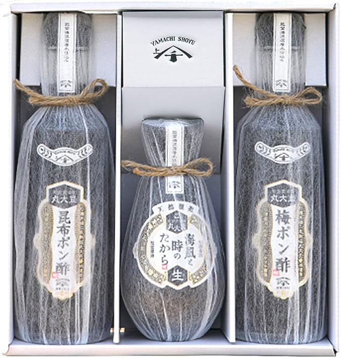 Amazon 近岡屋醤油 ヤマチ醤油 海風と時のたからセット 天然醸造醤油 昆布ポン酢 梅ポン酢 各1 近岡屋醤油株式会社 しょうゆ 通販