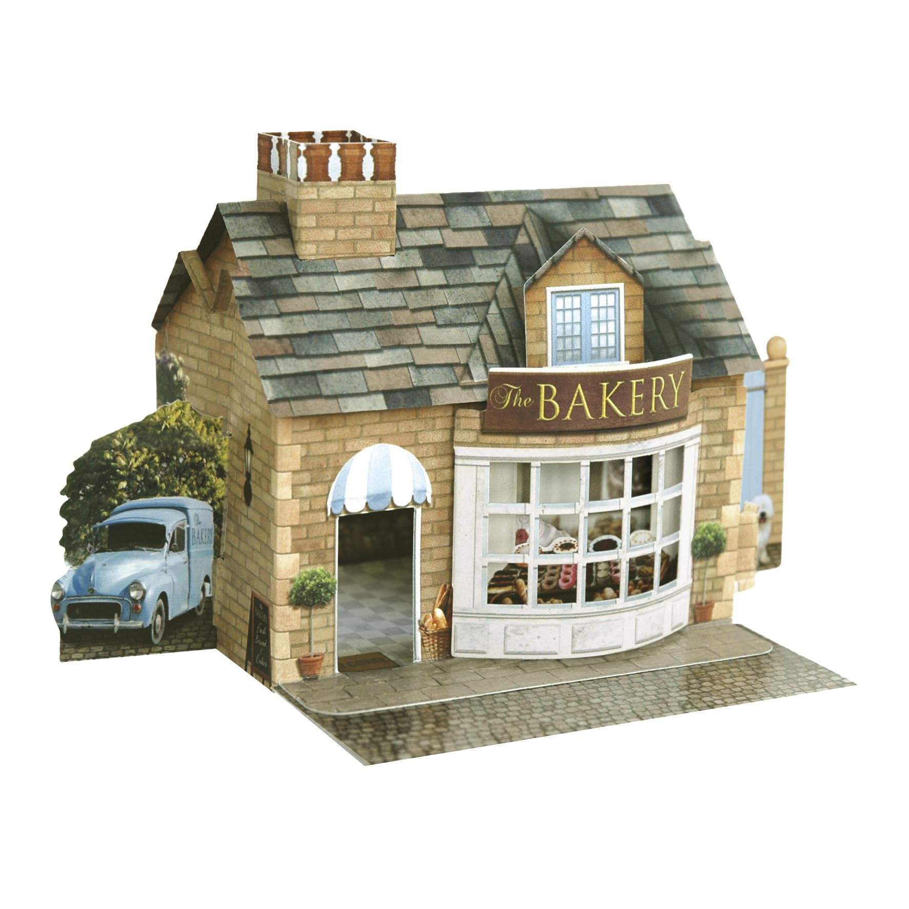 SANTORO 3D Pop Up Greeting Card - The Bakery - For Her, Family, Friends, Birthday, Anniversary, Cake, Celebration, Bake-off