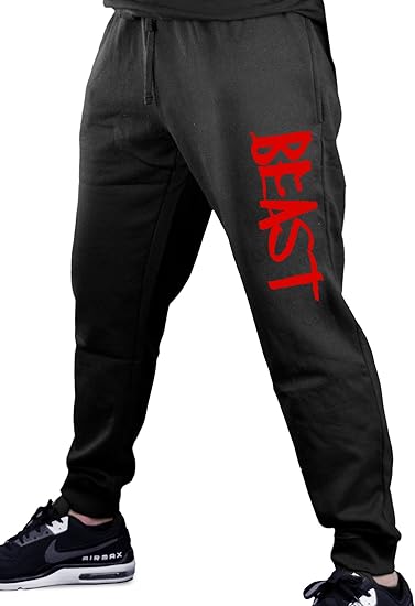 black red sweatpants