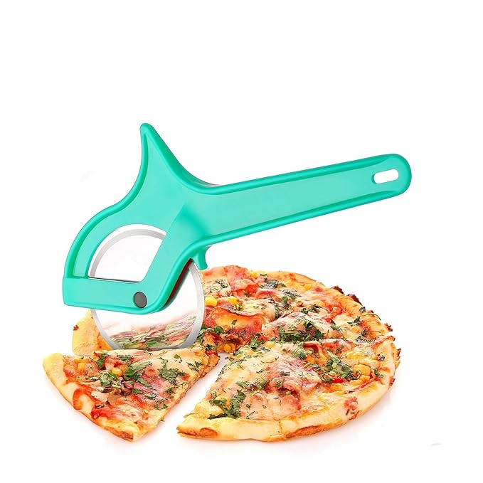 Buy QUALITYZONE Plastic and Stainless Steel Pizza Cutter for Kitchen
