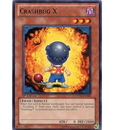Amazon.com: Yu-Gi-Oh! - Crashbug X (GENF-EN009) - Generation Force