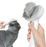 Aumuca Cat Dog Brush with Release Button Deshedding Tool for Long or Semi-Short view 1